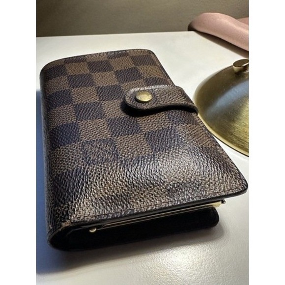 Louis Vuitton Handbags - Vintage Louis Vuitton Damier Ebene Porte-Monnaie Viennois French Purse Wallet
